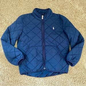 Polo Ralph Lauren Navy Blue Quilted Jacket 6 6X